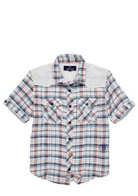 Buffalo David Bitton Sorun Roll Tab Woven Shirt Boys 8-20