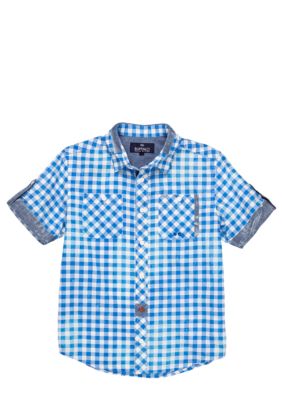 Buffalo David Bitton Sihib Button Down Woven Shirt Boys 8-20