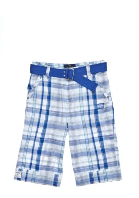 Buffalo David Bitton Herbort Plaid Short Boys 8-20