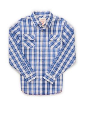 Red Camel Boys&reg; Plaid Shirt with Skull Back - Boys 8-20