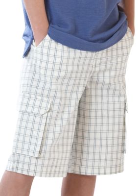 Red Camel Boys&reg; Plaid Cargo Short - Boys 8-20