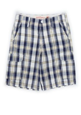Red Camel Boys&reg; Plaid Cargo Short - Boys 8-20
