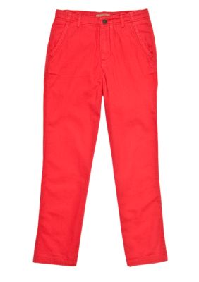 J Khaki Flat Front Twill Pant Boys 8-20