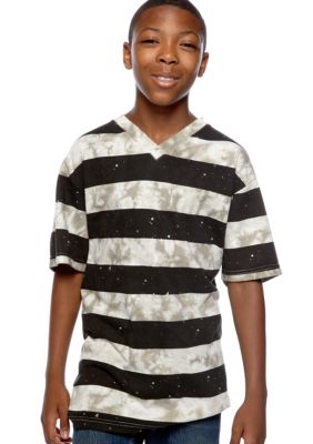 Red Camel Boys Boys 8-20 Stripe Ink Wash Tee
