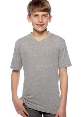 Red Camel Boys Tri Blend Solid V-Neck Tee Boys 8-20