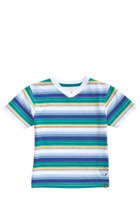 Lucky Brand Mt. Fuji Striped V-Neck Tee Boys 8-20
