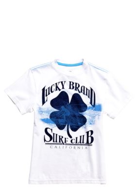 Lucky Brand Surf Club Clover Tee Boys 8-20