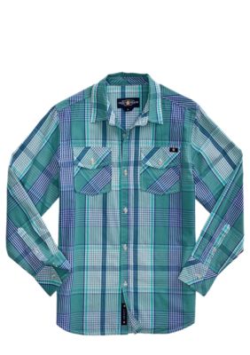 Lucky Brand Nijo Woven Plaid Shirt Boys 8-20