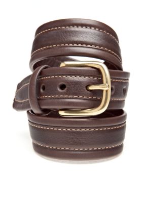 J Khaki 30MM Flat Belt with Stitching Boys 4-20