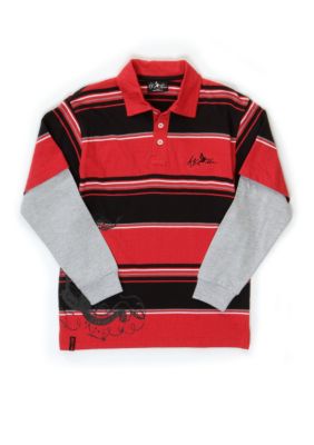 Airwalk Striped 2fer Polo  - Boys 8-20