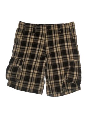 Airwalk Plaid Cargo Short - Boys 8-20
