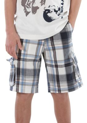 Airwalk Plaid Cargo Short - Boys 8-20
