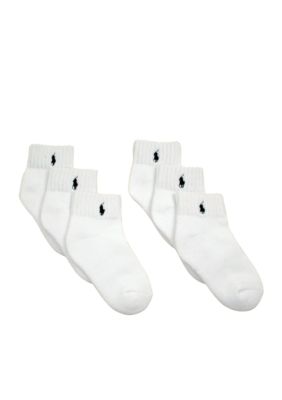 Ralph Lauren Childrenswear 6pk Athletic Crew Socks Toddler Boys