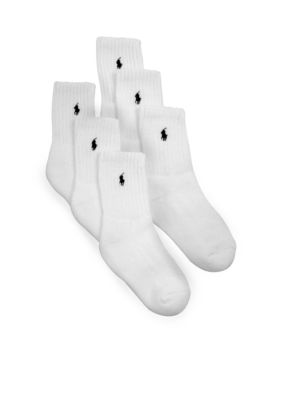 Ralph Lauren Childrenswear 6-Pack Sport Quarter Socks Toddler Boys