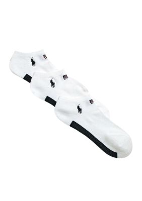 Ralph Lauren Childrenswear 3-Pack USA Flag Socks Boys 4-7