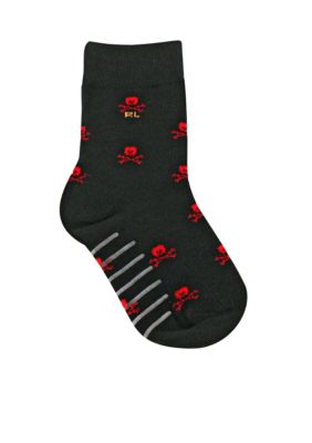 Ralph Lauren Childrenswear Skull Crew Socks Toddler Boys
