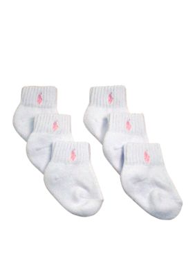 Ralph Lauren Childrenswear 6pk Athletic Sport Socks