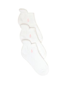Ralph Lauren Childrenswear 3-Pack Ghost Socks Girls 4-16