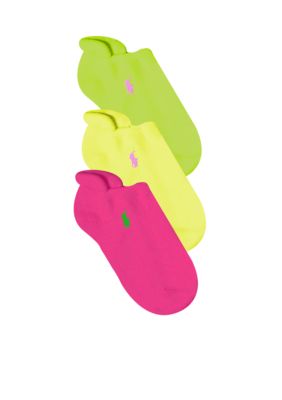 Ralph Lauren Childrenswear 3-Pack Ghost Socks Girls 4-16