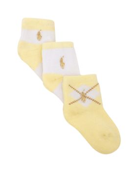 Ralph Lauren Childrenswear 3-Pack Argyle Crew Socks