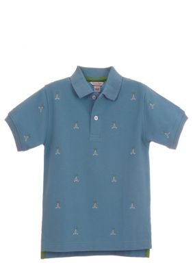Kitestrings Golf Motif Polo Shirt Boys 4-7