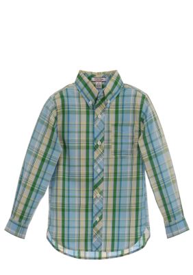 Kitestrings Plaid Woven Shirt Boys 4-7