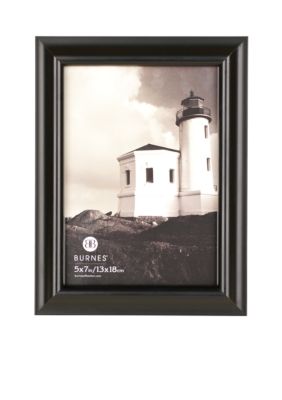 Burnes of Boston Domed Wood Black 5x7 Frame