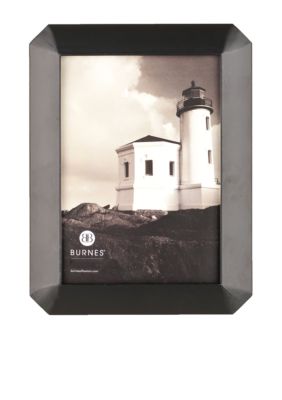 Burnes of Boston Octagon Wood Black 8x10 Frame