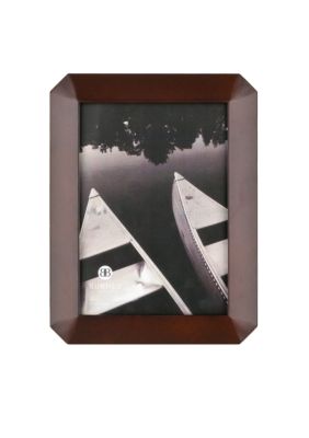 Burnes of Boston Octagon Wood Coffee Bean 4x6 Frame