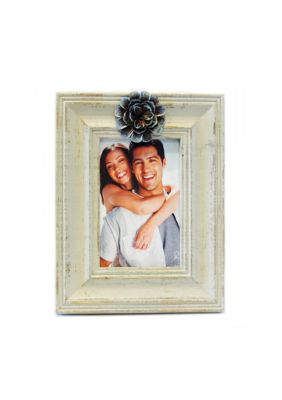 New View Stylish Statements Cream Floral 4x6 Frame