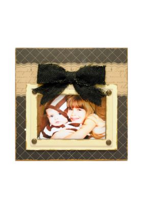 New View Antique Elegance Burlap Brown 6x4 Frame