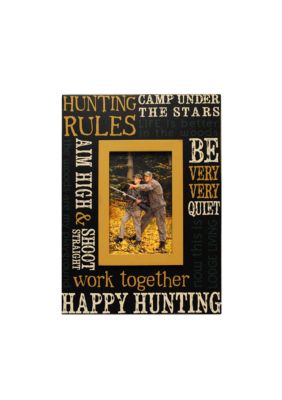 New View Lodge Hunting Rules 4x6 Frame