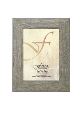 Fetco Home Decor Farmhouse Grey Wood 5x7 Frame