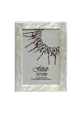 Fetco Home Decor Matte Silver Winter 5x7 Frame