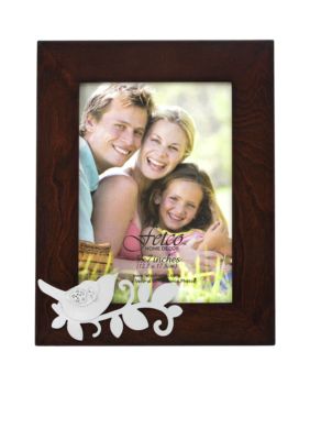 Fetco Home Decor Masfield Botanical Study 5 x 7 Dove Photo Frame