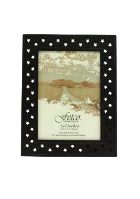 Fetco Home Decor Farmhouse Pierced Star 5x7 Frame