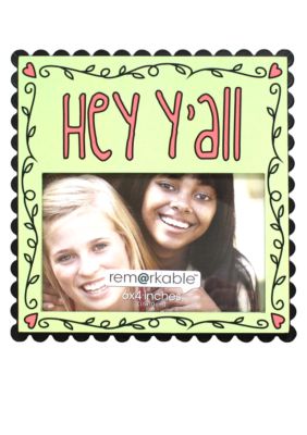 Fetco Home Decor Hey Y'All 4x6 Frame