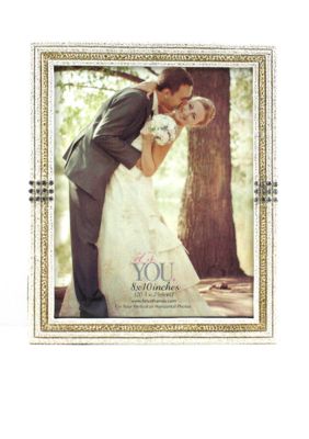 Fetco Home Decor Crystal Bands 2 Tone 8x10 Frame