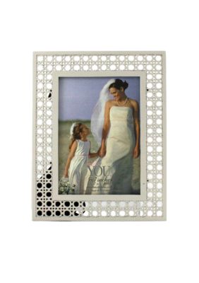 Fetco Home Decor Off White Ratan 5x7 Frame