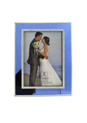 Fetco Home Decor Fetco Home Decor Light Blue Glass 5x7 Frame