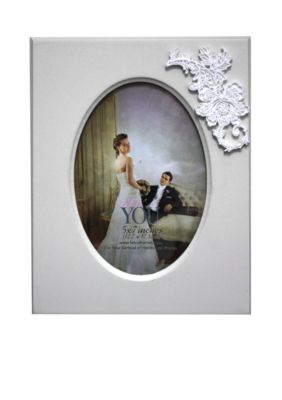 Fetco Home Decor It's You, Floral Embellishment 5x7 Frame