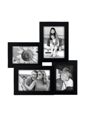 Malden 4-Opening Black Puzzle Collage Frame