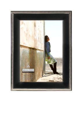 Malden Black and Silver Bead 5x7 Frame
