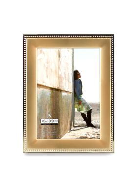 Malden Gold Metal Beaded 5x7 Frame