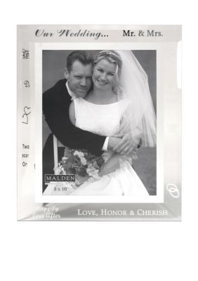 Malden Wedding Words Glass 8x10 Frame