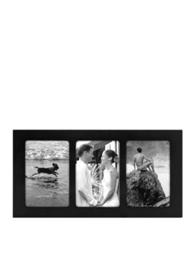 Malden Black Triple 4x6 Frame