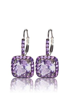 Belk & Co. Sterling Silver Amethyst Earrings