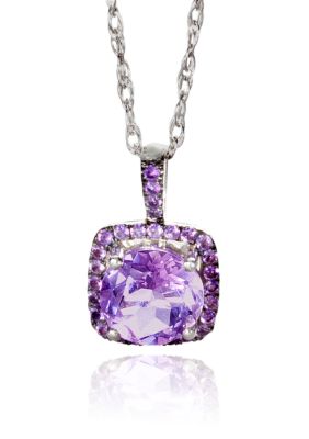 Belk & Co. Sterling Silver Amethyst Pendant