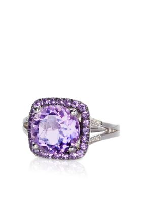 Belk & Co. Sterling Silver Amethyst Ring