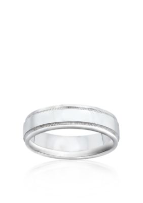 Belk & Co. 10k 5mm Comfort Feel Milgrain Ring